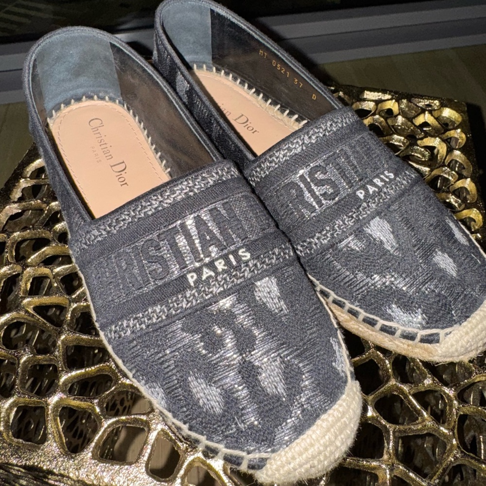 Dior Gray Espadrilles